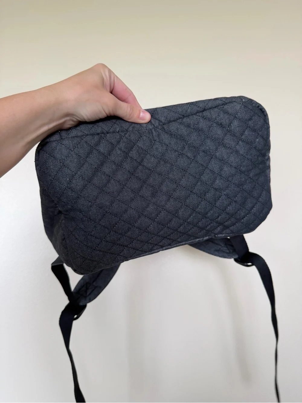 VERA BRADLEY Quilted Backpack in Denim Navy